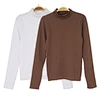 white seamless long sleeve top